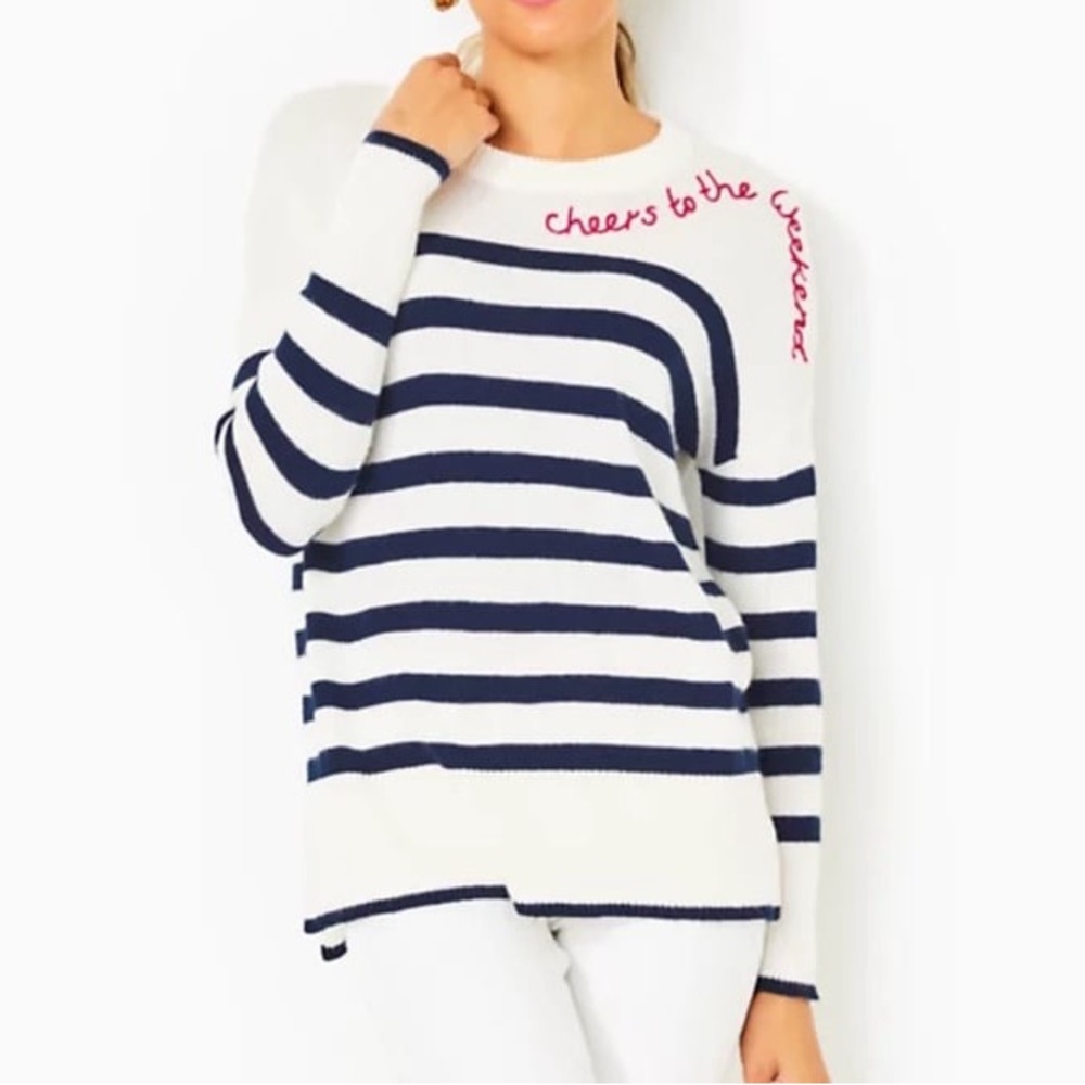 Lilly Pulitzer Quince Striped Crewneck Sweater